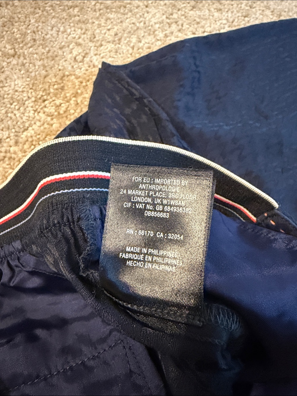 Anthropologie the essential Pull-On Trouser in Navy Size Small - Picture 9 of 10